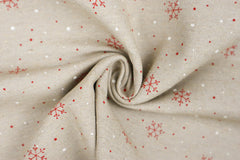 Reststück: 1,50 m -Dekostoff Snowflakes