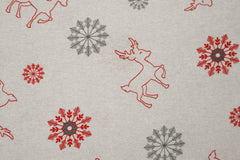 Dekostoff Digital X-Mas Reindeer