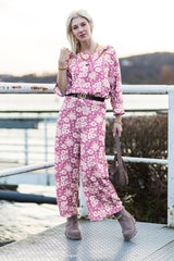 Viskose Webware Crysanthemen by Christiane Zielinski - 642 himbeer