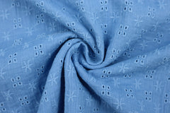 Double Gauze Musselin Bambino Lochstickerei