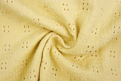 Double Gauze Musselin Bambino Lochstickerei