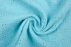 Double Gauze Musselin Bambino Lochstickerei