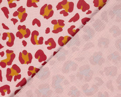 Double Gauze Musselin Colour Leoprint