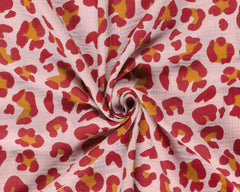 Double Gauze Musselin Colour Leoprint