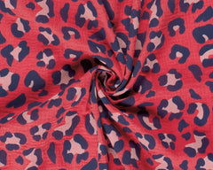 Double Gauze Musselin Colour Leoprint