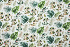 Double Gauze Musselin Digital Cute Kroko