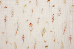 Double Gauze Musselin Digital Selma Flower