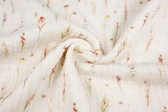 Double Gauze Musselin Digital Selma Flower