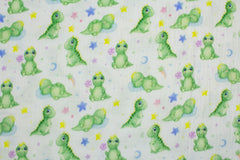 Double Gauze Musselin Cute Baby Dino Fräulein von Julie 3216