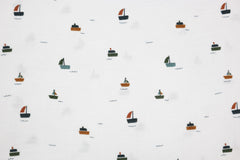 Double Gauze Musselin Kleine Schiffchen