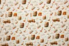 Double Gauze Musselin Digital Little Goose