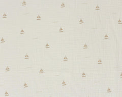 Double Gauze Musselin Little Sailboat