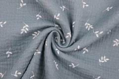 Double Gauze Musselin Kleine Zweige