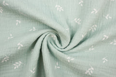 Double Gauze Musselin Kleine Zweige