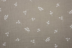 Double Gauze Musselin Kleine Zweige