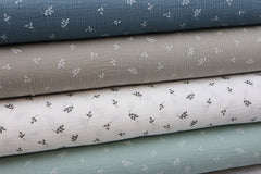 Double Gauze Musselin Kleine Zweige