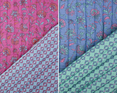 Doubleface Musselin Stepper Flowers