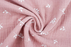 Double Gauze Musselin Kleine Zweige