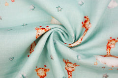 Double Slub Musselin Giraffen