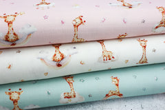 Double Slub Musselin Giraffen