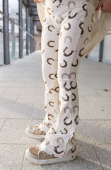 Baumwolljersey I love Ponys by Sabine Marschall natur