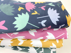 Samt Stoff Velvet Flowers by Emjo Design