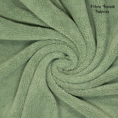 Teddy Stoff Uni by Fibre Mood - grün