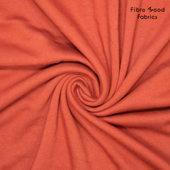 Sweatshirt Stoff Uni by Fibre Mood - terracotta
