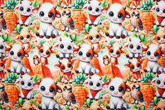 French Terry Cute Animals