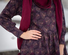 Baumwolljersey Lovely Leaves Fräulein von Julie 3896