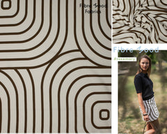 Baumwoll Leinen Abstract Blocks Fibre Mood