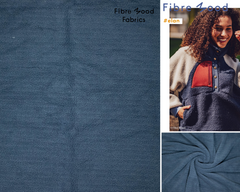 Teddy Stoff Uni by Fibre Mood - jeansblau