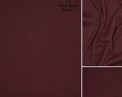 Bündchen Stoff Uni by Fibre Mood - kastanie