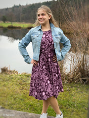 Viskosewebware Victorian Damask Tint by Bienvenido Colorido - 938 bordeaux