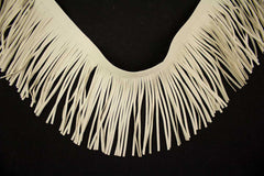 Fransenborte Wildleder Optik