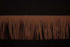 Fransenborte Wildleder Optik