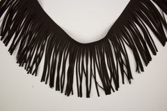 Fransenborte Wildleder Optik