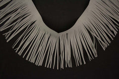 Fransenborte Wildleder Optik