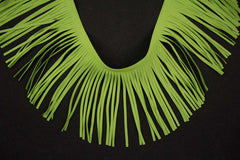 Fransenborte Wildleder Optik