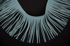 Fransenborte Wildleder Optik