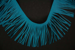 Fransenborte Wildleder Optik