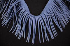 Fransenborte Wildleder Optik