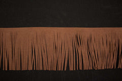 Fransenborte Wildleder Optik