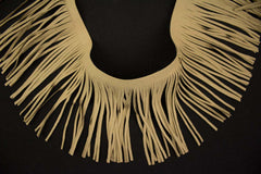 Fransenborte Wildleder Optik