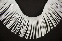 Fransenborte Wildleder Optik