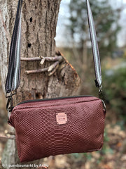 Kunstleder Björk - 176 dunkelrot