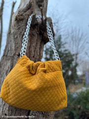 Deko Samt Stoff Caracas - 313 senf