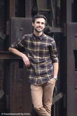 Baumwollflanell Maverick - 597 dunkelblau