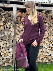 Chenille Dekostoff Bogota - 938 aubergine