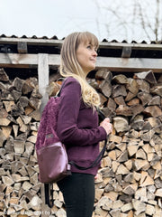 Merino Strickstoff - 1938 aubergine